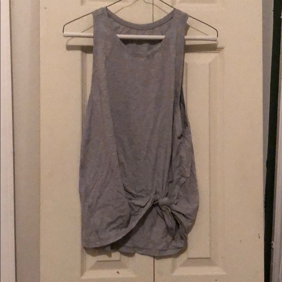 Lululemon side tie tank gray size 4 - Picture 3 of 3